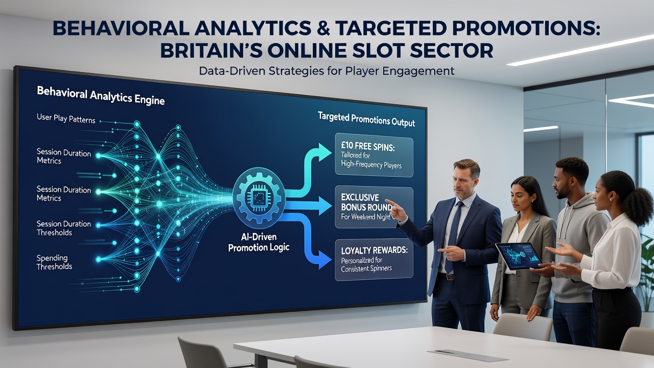Infographic showing segmented player groups and corresponding bonus types used in UK slot promotions