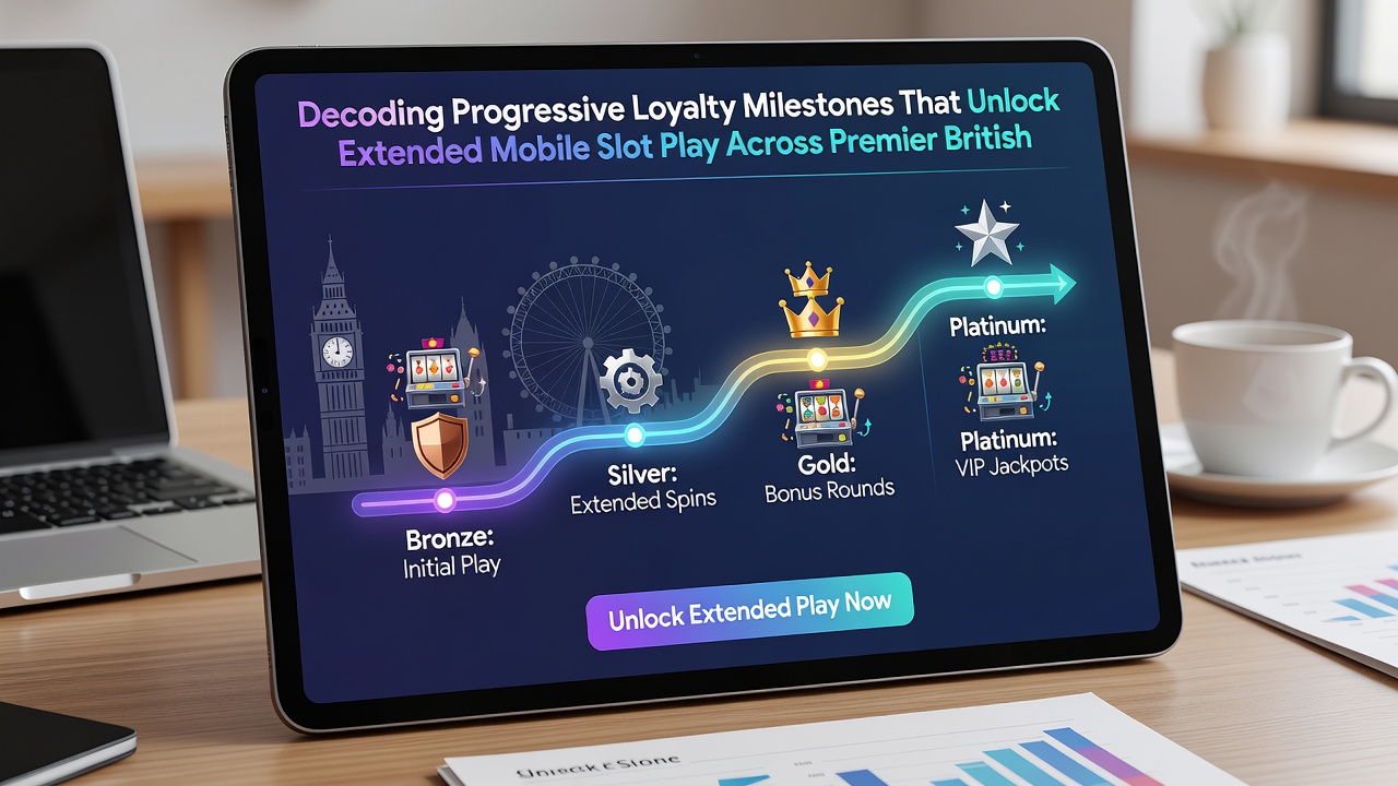 Player dashboard in a UK casino app showing unlocked loyalty rewards and extended session timers for mobile slots