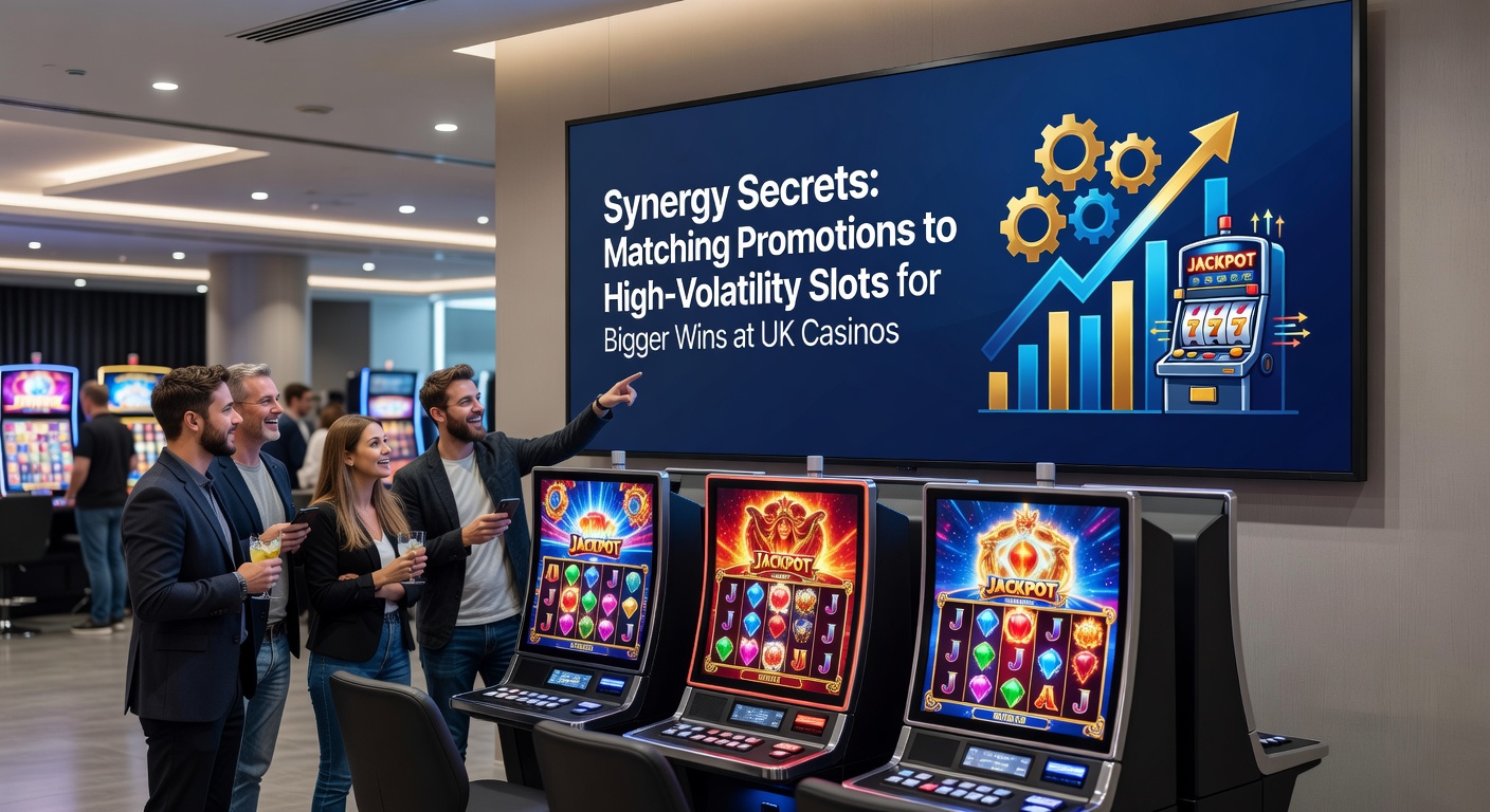 Player interface on a UK casino app highlighting a high-volatility slot promo with free spins and jackpot counters